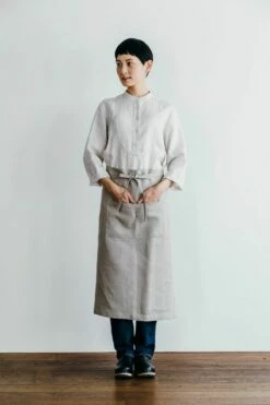 Fog Linen Work shop 42 Fog Linen Work Linen Garcon Apron Natural