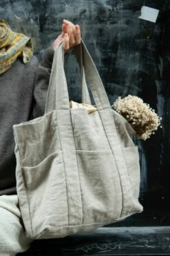Fog Linen Work 【new】 Istada Tote Bag Natural -Fog Linen Work shop 000000000186 06 l
