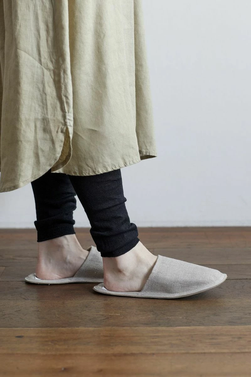 Fog Linen Work 【new】 Linen Slippers Natural 6 Fog Linen Work 【new】 Linen Slippers Natural - Image 4