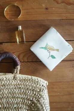 Fog Linen Work 【new】Linen Handkerchief Birds