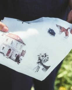 Fog Linen Work Linen Handkerchief Life With Cats