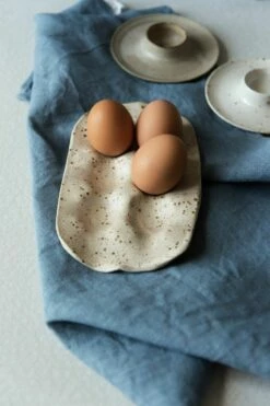 Fog Linen Work shop 38 Fog Linen Work 【new】 Thick Linen Kitchen Cloth Bluette