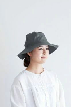 Fog Linen Work Cree Linen Hat Acier