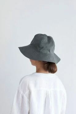 Fog Linen Work Cree Linen Hat Acier -Fog Linen Work shop 000000005870 03 3