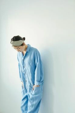 【new】Linen Twised Hair Band Natural -Fog Linen Work shop 000000006202 03 l