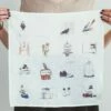 Fog Linen Work Linen Handkerchief Life With Birds -Fog Linen Work shop 000000006261 01 l