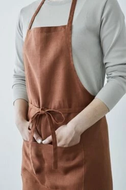 Fog Linen Work 【new】 Full Apron Pain Brule -Fog Linen Work shop 000000006337 07 l