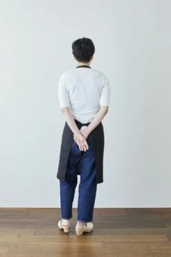 Fog Linen Work 【new】 Linen Daily Apron Black 13 Fog Linen Work 【new】 Linen Daily Apron Black -Fog Linen Work shop 000000006343 04 l