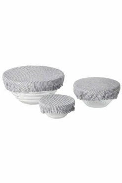 Fog Linen Work 【new】Linen Bowl Covers Sets Of 3 Grey White Stripes 8 Fog Linen Work 【new】Linen Bowl Covers Sets Of 3 Grey White Stripes -Fog Linen Work shop 000000006347 03 l