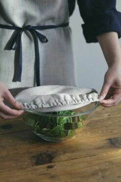 Fog Linen Work 【new】Linen Bowl Covers Sets Of 3 Natural