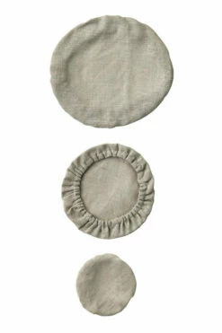 Fog Linen Work 【new】Linen Bowl Covers Sets Of 3 Natural -Fog Linen Work shop 000000006348 03 l