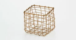 Fog Linen Work Square Brass Basket -Fog Linen Work shop 16001