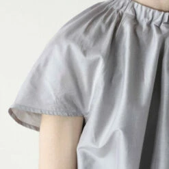 SilkCotton DATTA Dress SILVER 11 SilkCotton DATTA Dress SILVER -Fog Linen Work shop 172933558 o4