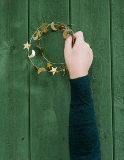 Fog Linen Work Brass Star Garland