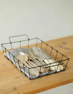 Fog Linen Work Desk Basket (Small)