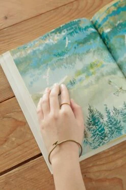 Fog Linen Work Brass Wire Bracelet