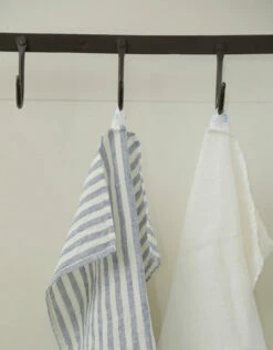 Fog Linen Work Linen Kitchen Cloth Blue White Stripes -Fog Linen Work shop 43 2