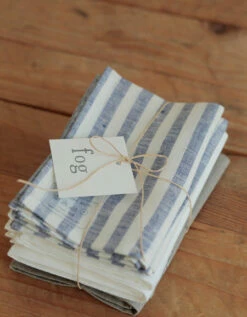 Fog Linen Work Linen Kitchen Cloth Blue White Stripes -Fog Linen Work shop 43 3
