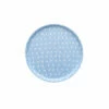 Fog Linen Work Linen Tray Round Egg Blue -Fog Linen Work shop 697 1