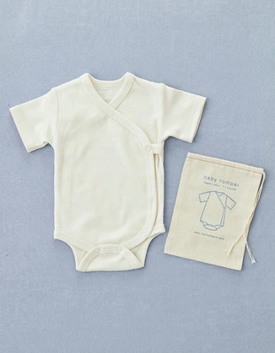 Fog Linen Work Organic Cotton Baby Romper 1 Fog Linen Work Organic Cotton Baby Romper -Fog Linen Work shop BLC391 m 01 dl