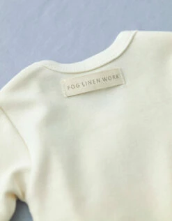 Fog Linen Work Organic Cotton Baby Romper -Fog Linen Work shop BLC391 m 03 dl