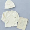 Fog Linen Work Organic Cotton Baby Cap & Cardigan 2 Fog Linen Work Organic Cotton Baby Cap & Cardigan -Fog Linen Work shop BLC392 m 01 dl