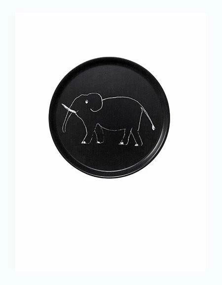 Fog Linen Work Linen Tray Round Elephant Black 4 Fog Linen Work Linen Tray Round Elephant Black -Fog Linen Work shop BLX093R EL 1024x1024 c7659818 e89c 408e a61e 353120cab1fe