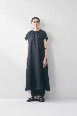 SilkCotton DATTA Dress NOIR