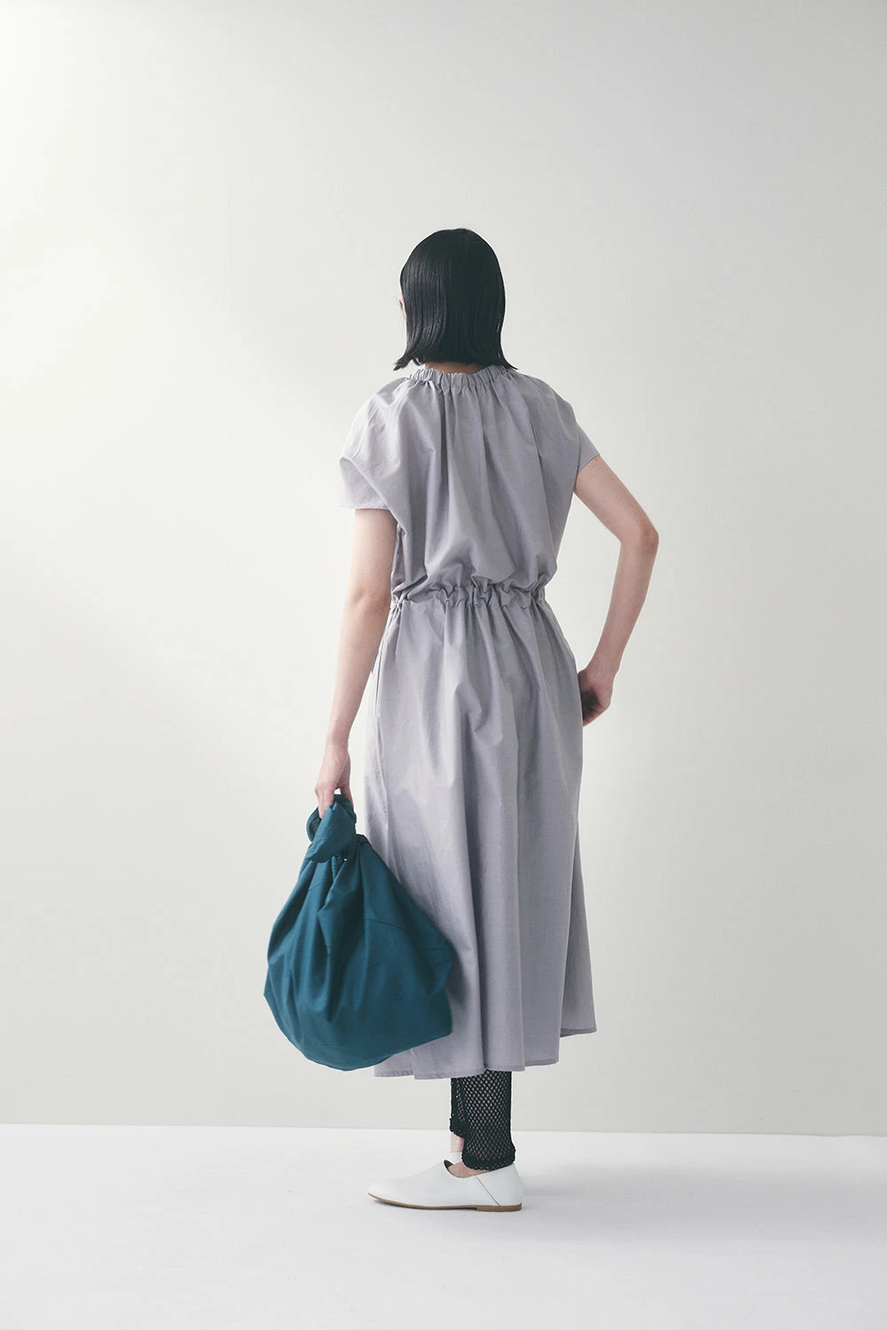 SilkCotton DATTA Dress SILVER 5 SilkCotton DATTA Dress SILVER - Image 3