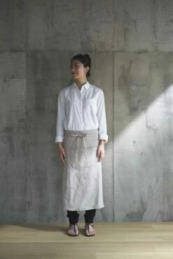 Fog Linen Work Linen Garcon Apron Natural 10 Fog Linen Work Linen Garcon Apron Natural -Fog Linen Work shop GarconApronN