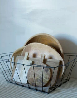 Fog Linen Work Grocery Basket (Large) -Fog Linen Work shop IHA008L m 02 dl