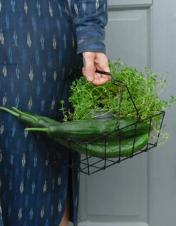 Fog Linen Work Grocery Basket (Large)