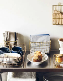 Fog Linen Work Square Brass Basket -Fog Linen Work shop IHB194 m 03 dl 5de419d1 e600 4609 a0a0 d2cea38b340e