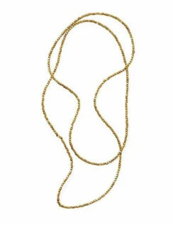 Fog Linen Work Brass Beads Necklace L