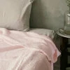 Fog Linen Work Cotton Waffle Blanket Rose -Fog Linen Work shop LHE314 RO 1