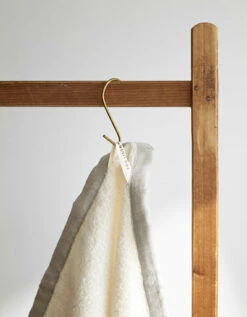 Fog Linen Work Linen Pile Bath Mat White -Fog Linen Work shop LHT041 WH m 02 dl