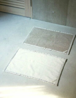 Fog Linen Work Linen Pile Bath Mat White -Fog Linen Work shop LHT041 WH m 03 dl