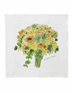 Fog Linen Work Linen Handkerchief Seasonal Flowers -Fog Linen Work shop LIB125 FL3 m 01 dl