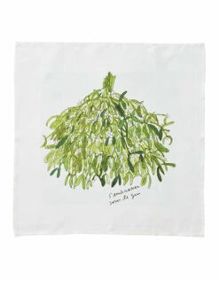 Fog Linen Work Linen Handkerchief MISTLETOE -Fog Linen Work shop LIB125 MIS m 01 dl
