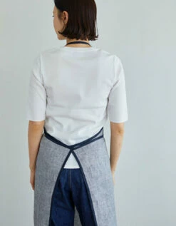 Fog Linen Work Piping Apron Toothhound Checks -Fog Linen Work shop LKA117 BKCHE m 05 dl 969b71ad 983b 4124 bae0 c2ca06c4bb7c