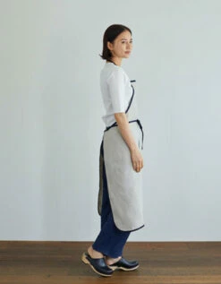 Fog Linen Work Piping Apron Natural -Fog Linen Work shop LKA117 N m 02 dl 05f2f464 3724 457b bc3d 0da3ebe42682