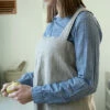 Fog Linen Work Square Cross Apron Natural -Fog Linen Work shop LKA213 N m 04 dl