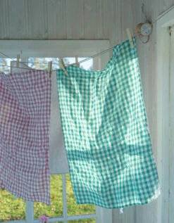 Fog Linen Work Linen Kitchen Cloth Jules -Fog Linen Work shop LKC001 GRWH m 04 dl