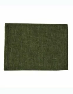 Fog Linen Work Thick Linen Kitchen Cloth Dark Green