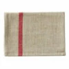 Fog Linen Work Thick Linen Kitchen Cloth Natural Red Stripe