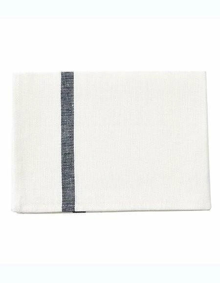 Fog Linen Work Thick Linen Kitchen Cloth White Navy 3 Fog Linen Work Thick Linen Kitchen Cloth White Navy