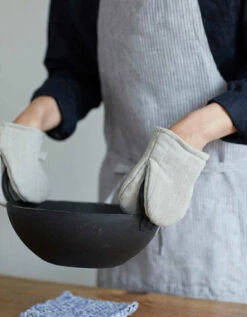 Fog Linen Work Oven Mitten -Fog Linen Work shop LKE602 m 03 dl