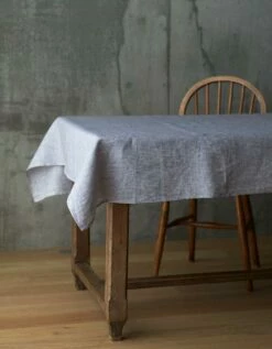 Fog Linen Work Linen Tablecloth Grey White Stripes -Fog Linen Work shop LTT005S GYWS 1 940x 2