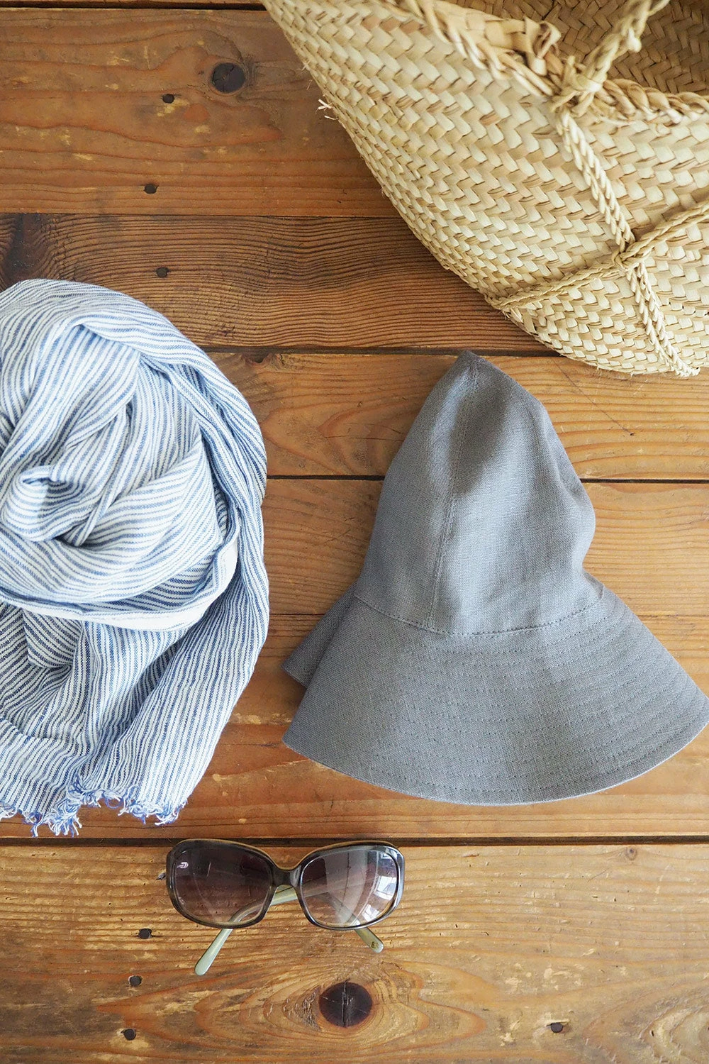 Fog Linen Work Cree Linen Hat Black 6 Fog Linen Work Cree Linen Hat Black - Image 4