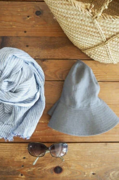 Fog Linen Work Cree Linen Hat Acier -Fog Linen Work shop LWE144 2 f7c94a71 d44f 486d a912 2dee3105033a